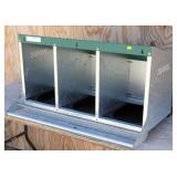 Galvanized Roll-Out Chicken Nesting Box