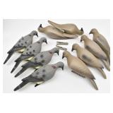 Dove Decoys: 4 Hard Body Clip-On & 6 Foam