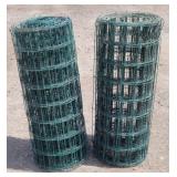 (2) Rolls Garden Craft Coated Steel Wire Fencing