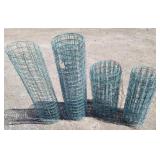 Wire Fencing ( 4 partial rolls) 26" T & 37" T