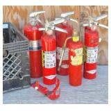 (4) Fire Extinguishers & Torch