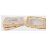 (4) Stainless Steel Sizzler Platters