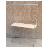 Chrome Bakers Rack w/ Wood Shelf & Shallow Top