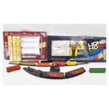Lionel Train Cars, Engine, Track & Boxes