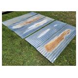 (5) Corrugated Galvanized Metal Roofing Sheets