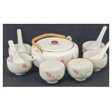 Japanese Teapot Bamboo Wrapped Handle +