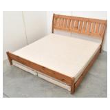 King Bed w/ Pine Frame