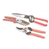 (3) Pruning Shears / Hand Snips Corona