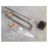 (5) Hand Saws & Chimney Brush