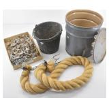 LIvestock Oiler, Panick Snaps, Feed Bucket