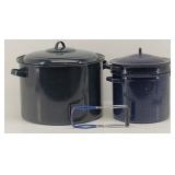 (2) Granite Ware Water Bath Canner & Blancher