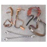 Pole Climbing Gaffs / Spurs, Belt & Gear