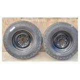(2) LOW BOY HD 14.5" Trailer Tires w/ Rims