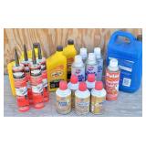 Starter Fluid, Engine Oil & Roof Cement