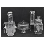 Monaco Footed Cake Set & Glass Jars / Canisters