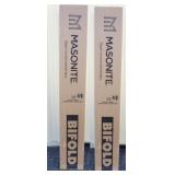 (2 Pr) Masonite 4/0 Bifold Panel Closet Doors NEW!