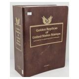 Binder of Golden Replicas of United States Stamps