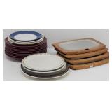 (4) Steel Sizzle Plates, 9 Royal Norfolk Dinner +