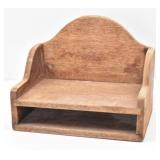 Oak Telephone Shelf 15" W x 10" D x 12" T