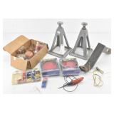 Lot of: Stabilizing Trailer Jacks, Drop Hitch...