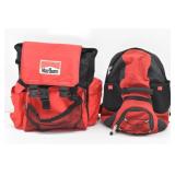 (2) Back Packs Red & Black