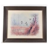 Getting Away - Pintails Print by John E Bradley