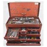 Red 6-Drawer Tool Chest Filled With Contents
