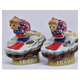 (2) 1972 Idaho Downhill Skier Decanters Ezra