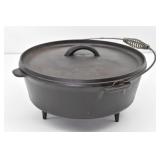 Cast Iron Footed 11.5" Dutch Oven w/ Lid