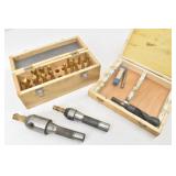 End Mill Sets, Flutes Single End, Wood Cases