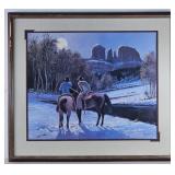 SEDONA MOON Framed Print by Bill Shaddix Signed