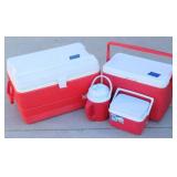 Rubbermaid Lunchbox, Water Cooler & 2 Ice Chest