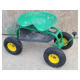 Garden Tractor Seat Rolling  Cart