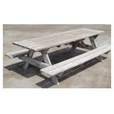 8ft Wood Picnic Patio Table