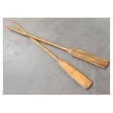 (2) Six Foot Wood Boat Oars