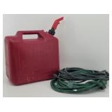 5 Gal Plastic Fuel Jug + (2) Extension Cords