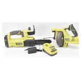 Ryobi 18V Pruning Chainsaw & Drain Auger Cordless