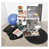 Jumbo Household Bargain Lot: Exercise Ball, Rugs,