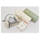 3M Respritory Mask w/ Filters & (2) Rolls of Gauze