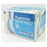(12-1 qt) SAE 30 Motor Oil Supreme