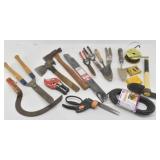 Lot of Small Hand Tools: Scissors, Hatchets...