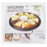 Lazy Susan with Chalkboard Edge 18" Diameter