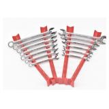(13) Craftsman Metric Wrenches w/ Racks