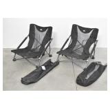 (2) Cascade Folding Beach Chairs