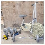 Excersize Bike & Various Weights