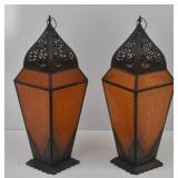 Moroccan 18" Tall Candle Holder Lanterns 6.25" W
