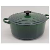 Le Creuset No. 26 Green Enameled Dutch Oven