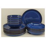 14 pc Denby IMPERIAL BLUE COUPE Service for 4