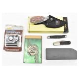 Pocket Knives, Wet Stone, Trigger Lock...