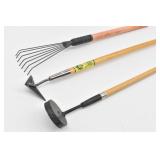 Shrub Rake, Winged Weeder/ Hoe & The Attractor..